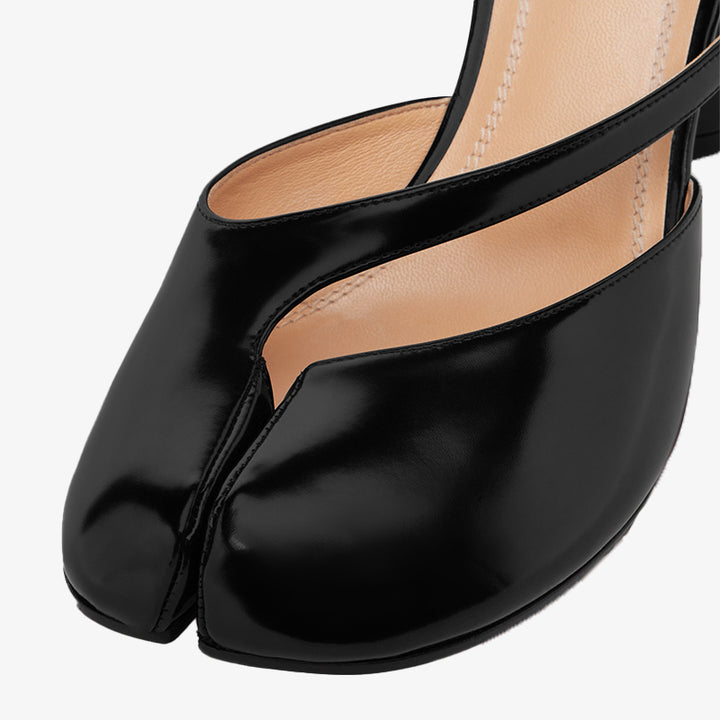 Brushed Leather Tabi Cut-Out Sandals - ARNO CONTI